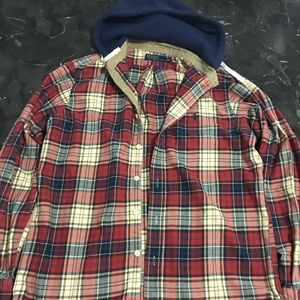 Ralph Lauren polo hooded flannel shirt